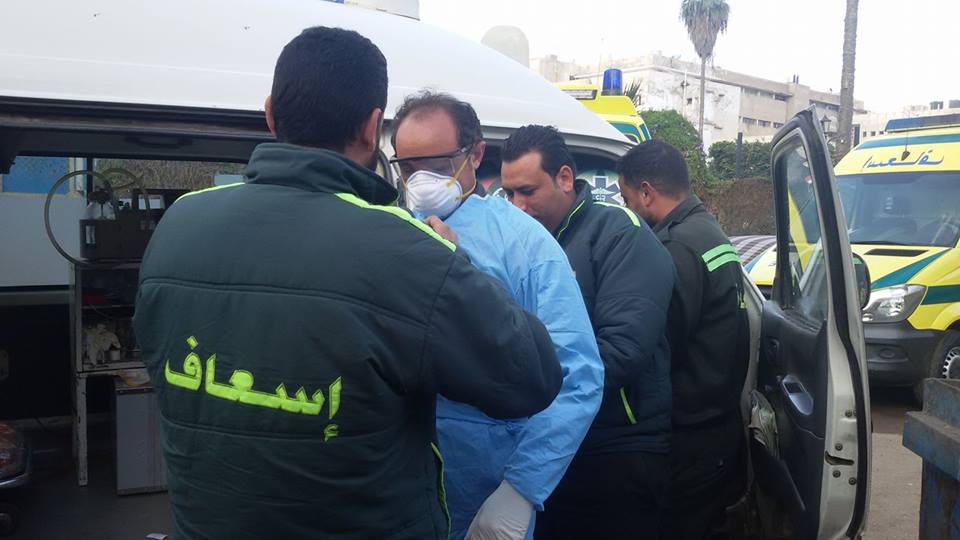  مرفق الاسعاف : نقل حاله درن صدرى شديد الخطورة لمستشفى الصدر بكفر الشيخ