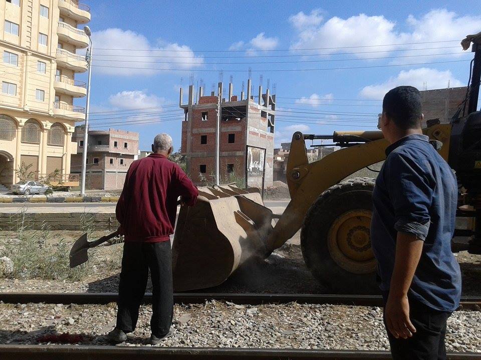   بالصور .. إزالة تعديات على أراضى زراعية فى حملة بمركز فوه