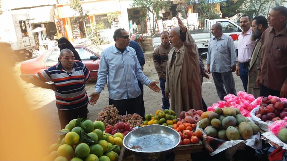  بالصور: حملة مكبرة لازالة الاشغالات  فى شوارع سيدى سالم