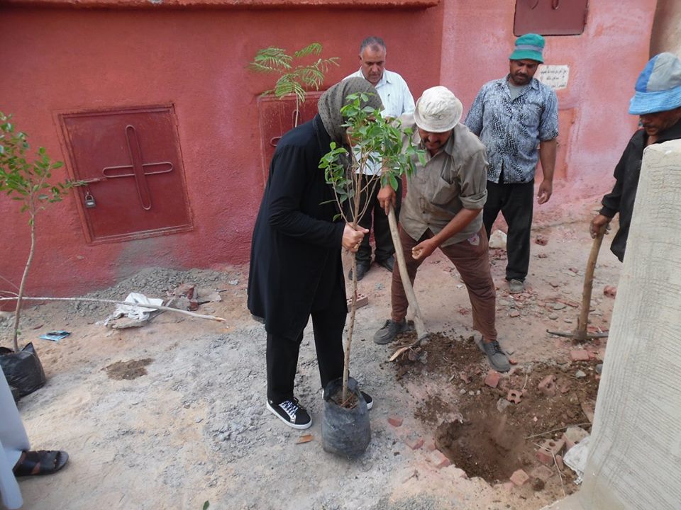  بالصور.. رئيس مدينة الحامول تشارك بحملة نظافة وتشجير وإنارة المقابر بـ3 قرى