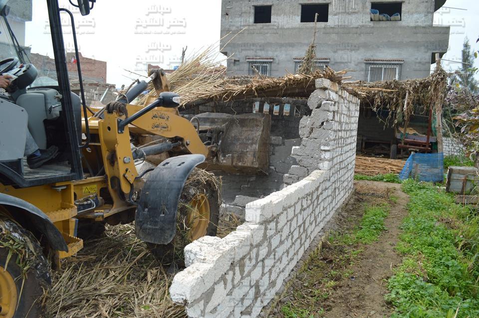  بالصور.. حملة لإزالة التعديات وتجميل مدينة مطوبس بكفر الشيخ