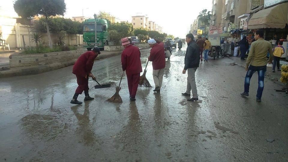  حملة نظافة بقلين وإزالة تعديات بسيدى غازى و رفع مياه الأمطار بدسوق 