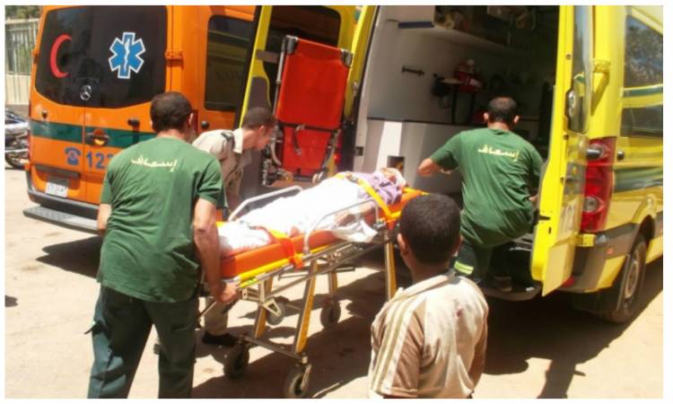  إصابة 14 في حادث تصادم علي طريق الغنيمي العجوزين بكفر الشيخ 